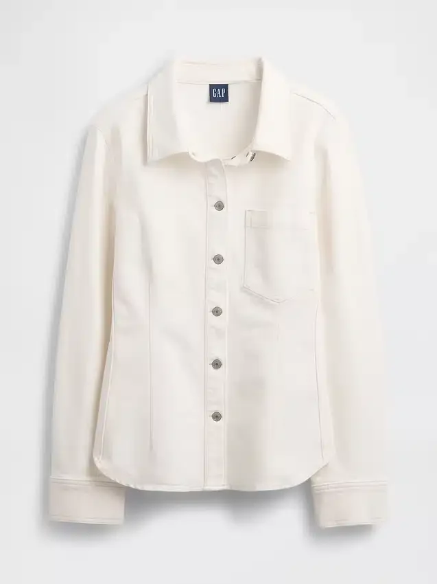 Camisa de mezclilla entallada