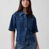 Camisa de mezclilla ultrasuave con bolsillos