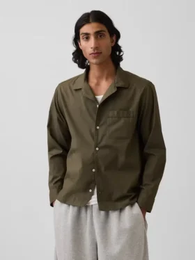 Camisa de pijama de corte holgado