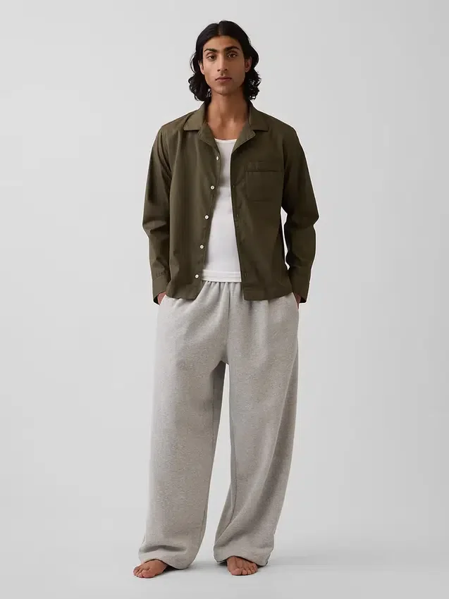 Camisa de pijama de corte holgado