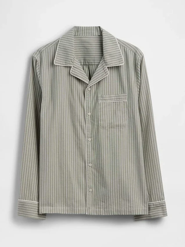 Camisa de pijama de corte holgado