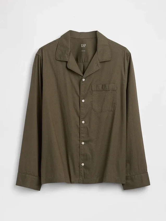 Camisa de pijama de corte holgado