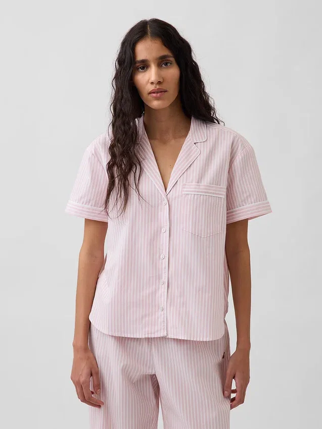 Camisa de pijama de popelín
