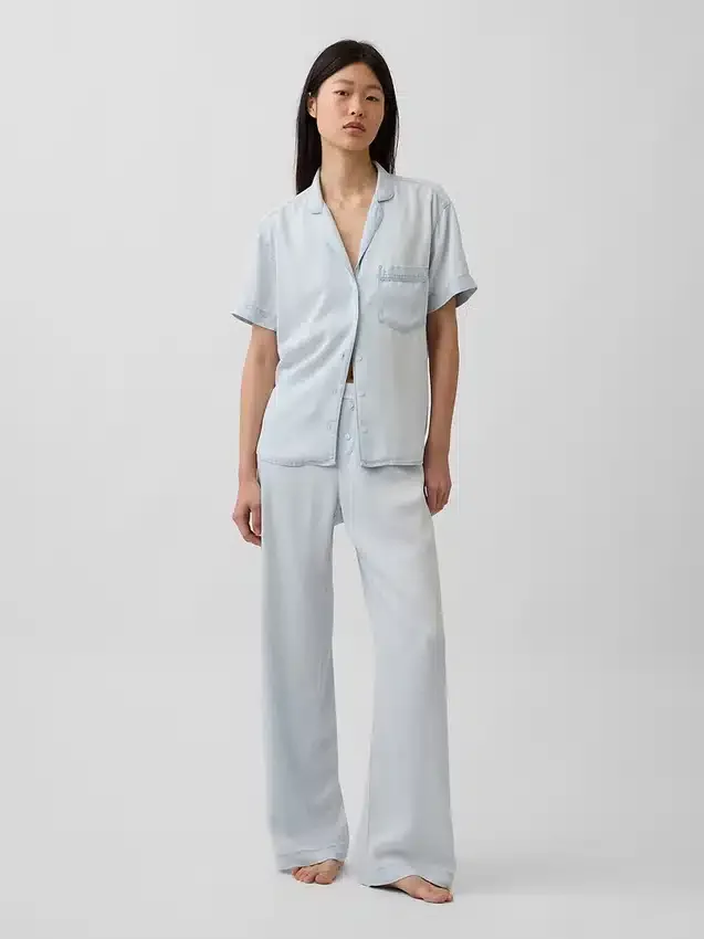 Camisa de pijama de popelín