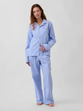 Camisa de pijama de popelín