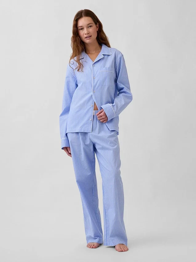 Camisa de pijama de popelín