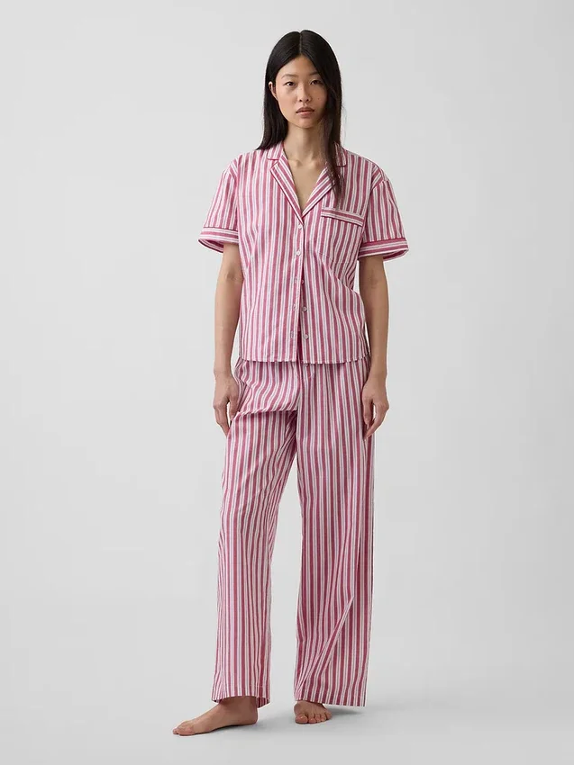 Camisa de pijama de popelín