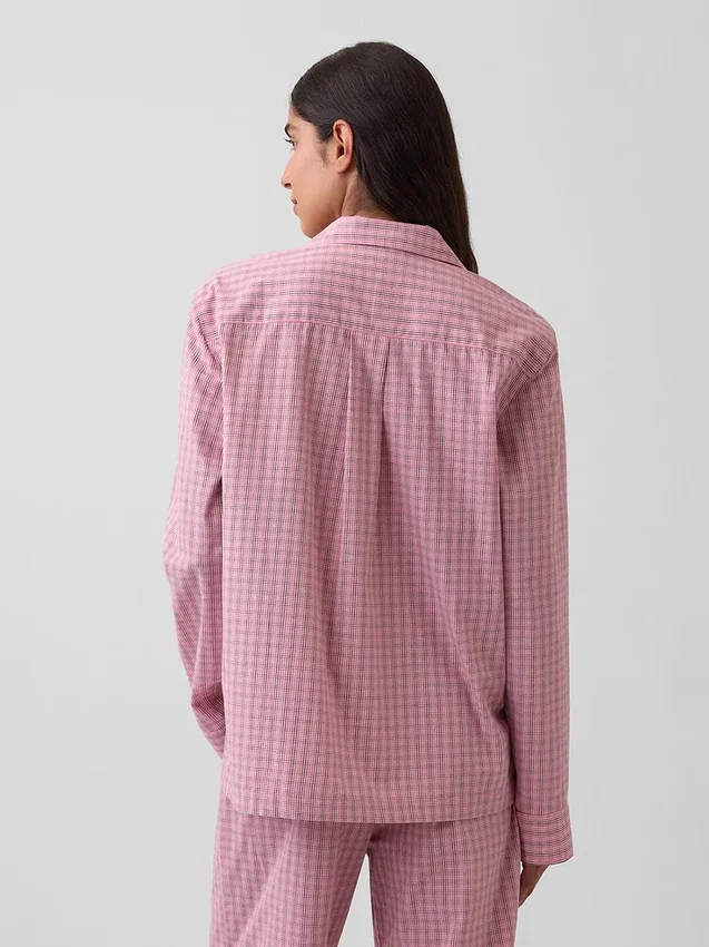 Camisa de pijama de popelín