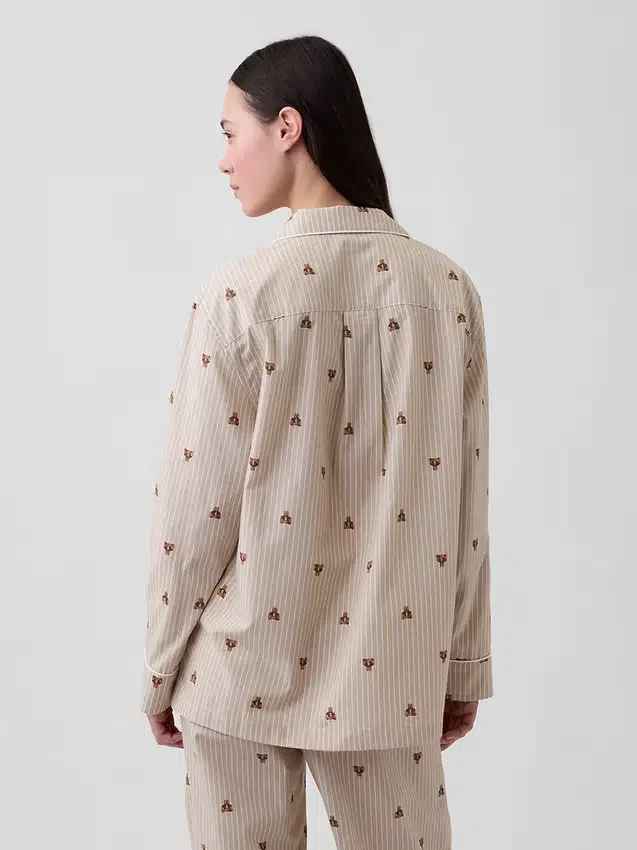 Camisa de pijama de popelín