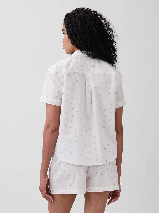Camisa de pijama de popelín