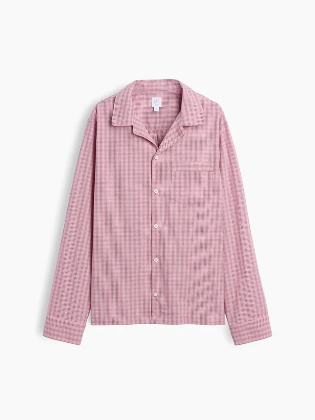 Camisa de pijama de popelín