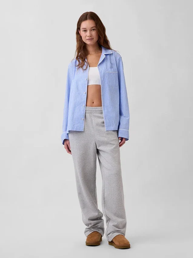 Camisa de pijama de popelín