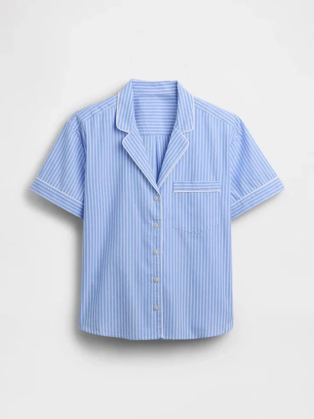 Camisa de pijama de popelín