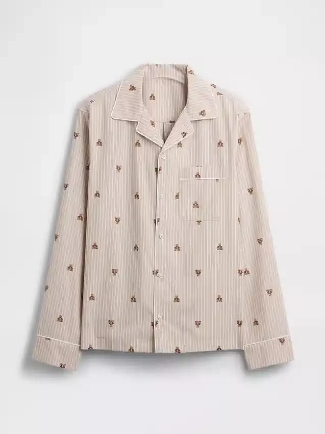 Camisa de pijama de popelín