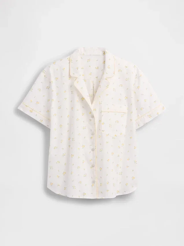 Camisa de pijama de popelín