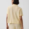 Camisa de pijama oversize de gasa arrugada