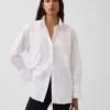 Camisa grande de algodón orgánico tipo Oxford