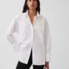 Camisa grande de algodón orgánico tipo Oxford