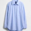 Camisa grande de algodón orgánico tipo Oxford