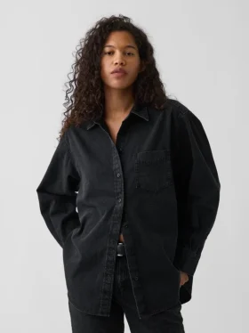 Camisa grande de mezclilla