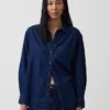 Camisa grande de mezclilla