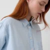 Camisa grande de mezclilla