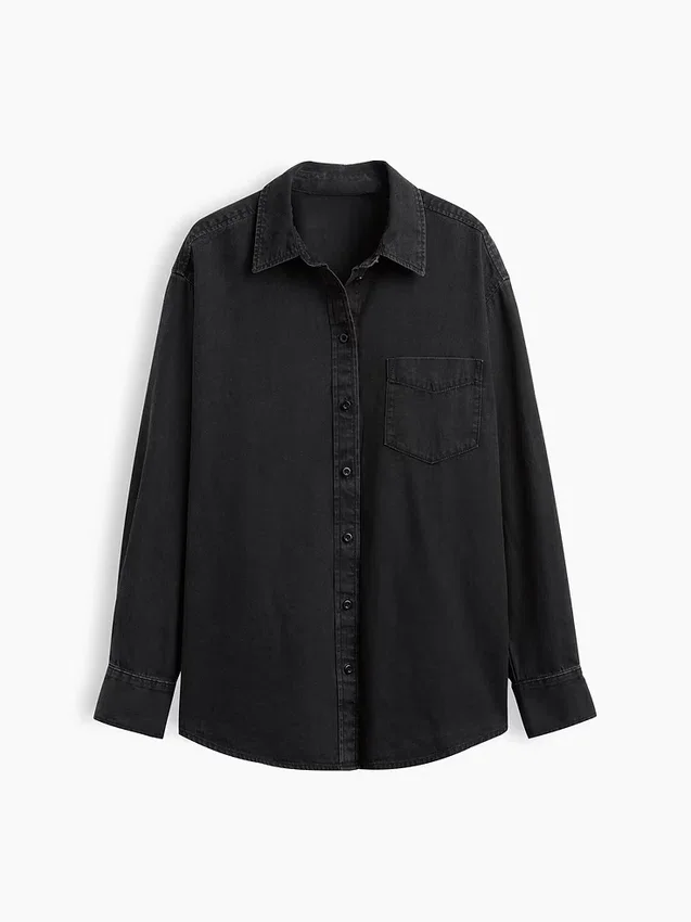 Camisa grande de mezclilla