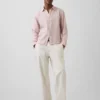 Camisa holgada 100 % lino