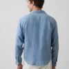 Camisa holgada 100 % lino
