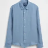 Camisa holgada 100 % lino