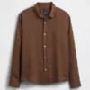 Camisa holgada 100 % lino