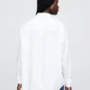 Camisa holgada de popelín de algodón orgánico