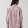 Camisa holgada de popelín de algodón orgánico