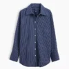 Camisa holgada de popelín de algodón orgánico