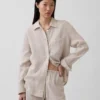 Camisa oversize 100 % lino