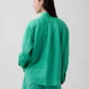 Camisa oversize 100 % lino