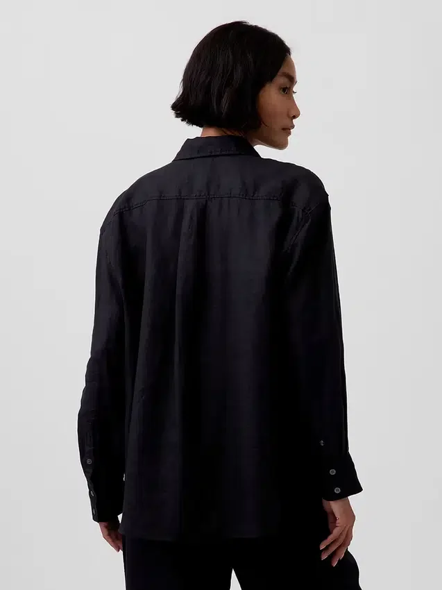 Camisa oversize 100 % lino