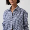 Camisa oversize 100 % lino