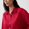 Camisa oversize 100 % lino