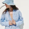 Camisa oversize 100 % lino