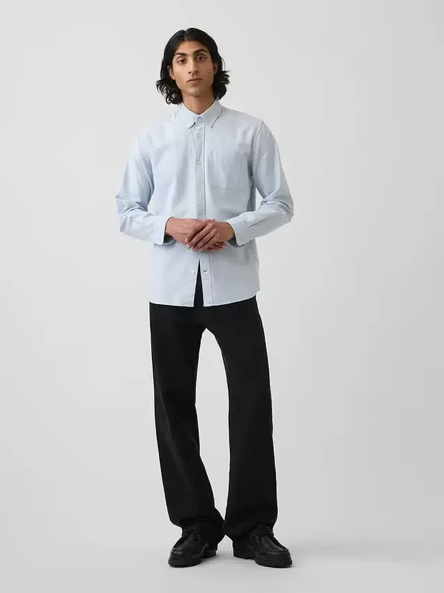 Camisa Oxford con botones