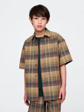 Camisas a cuadros holgadas para niños