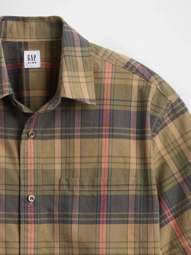 Camisas a cuadros holgadas para niños