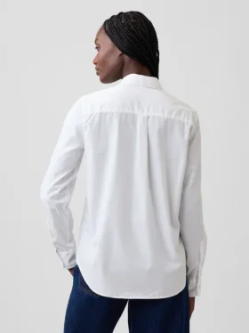 Camisas clásicas de popelín de algodón orgánico