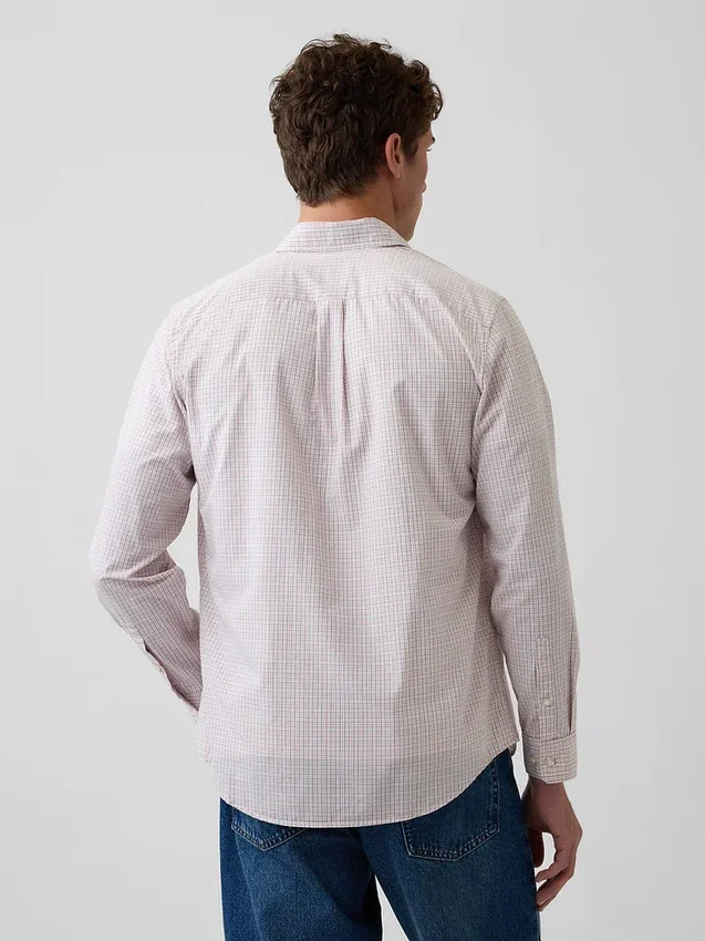Camisas clásicas de popelín de algodón orgánico