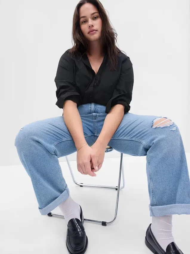 Camisas clásicas de popelín de algodón orgánico