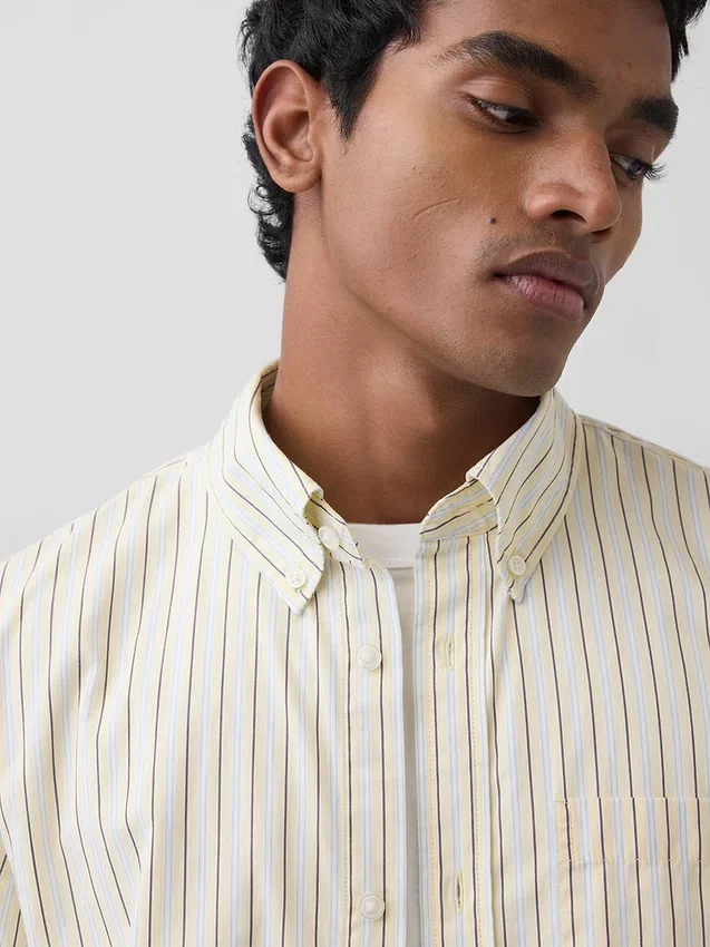 Camisas clásicas de popelín de algodón orgánico