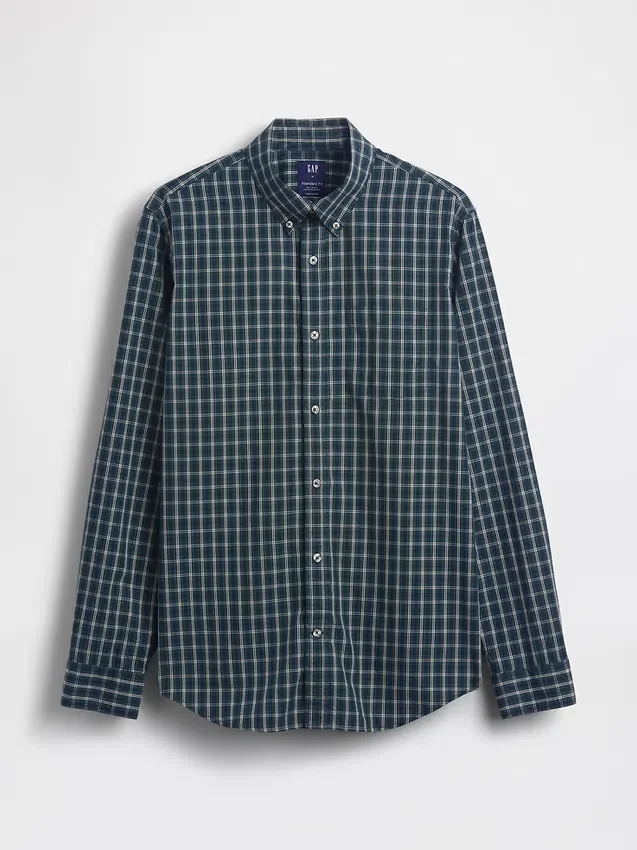 Camisas clásicas de popelín de algodón orgánico