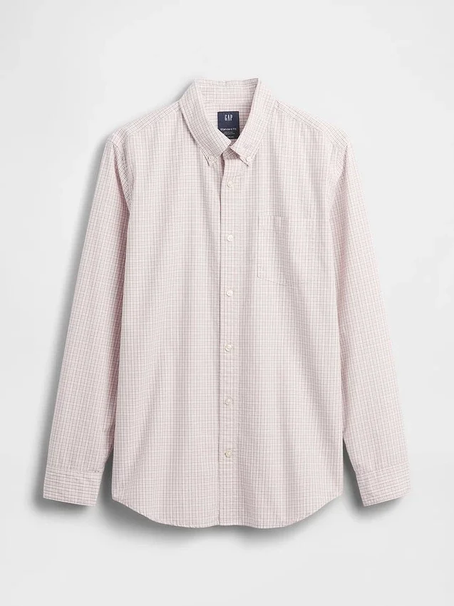 Camisas clásicas de popelín de algodón orgánico