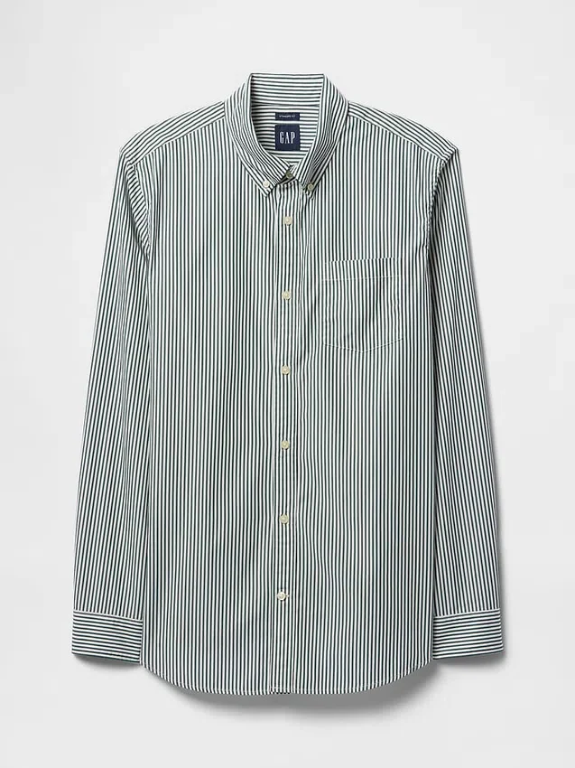 Camisas clásicas de popelín de algodón orgánico